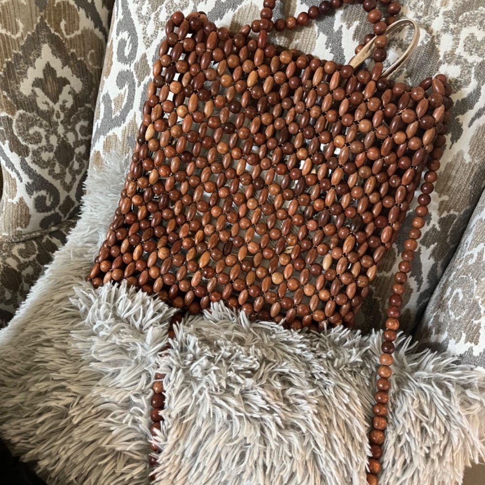 Bohemian beaded crossbody bag - Picture 3 of 3